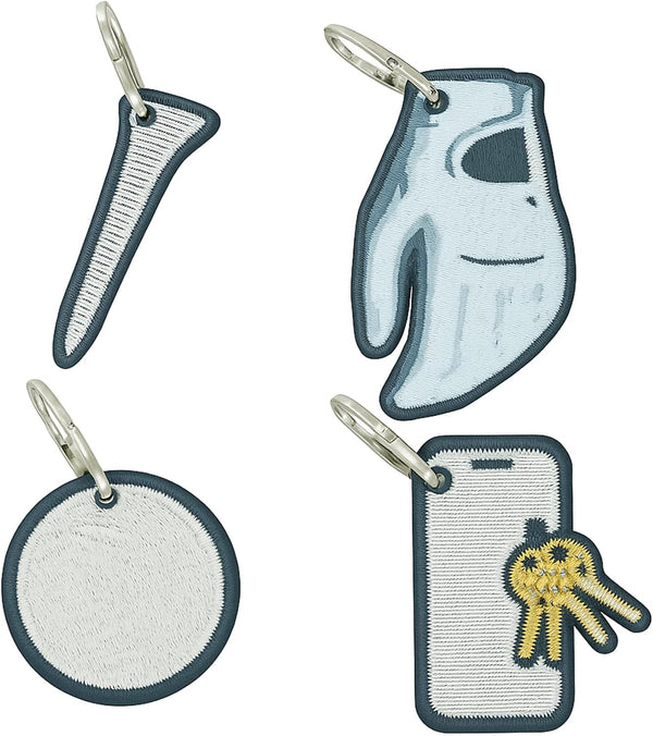 Golfsims Golf Bag Zipper Tags – 4 Pack