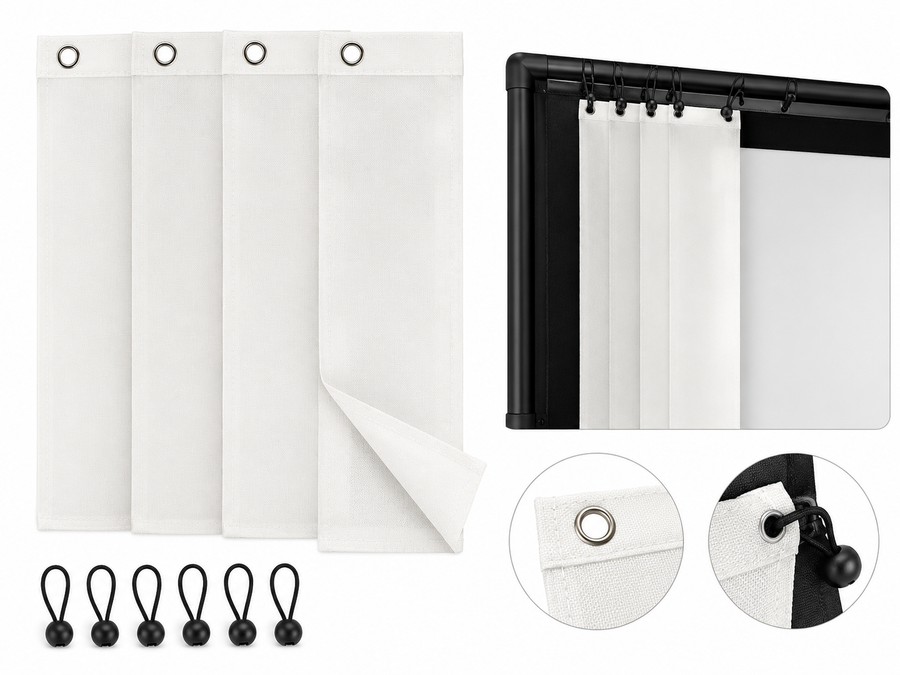Replaceable Golf Screen Impact Strips for Simulators