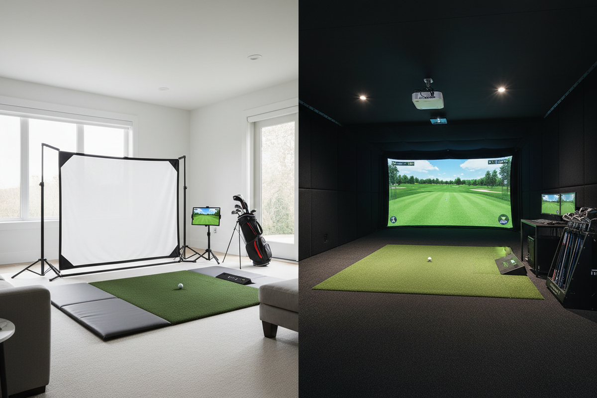Portable Golf Simulator vs Full Setup