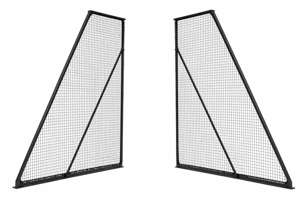 Angled Side Netting for Golf Simulator Bays - 1 Pair