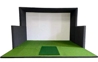 Modular Golf Simulator Bay Enclosure with Premium Panel Wall System